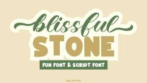 Blissful Stone Script Font › Fontesk