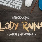 Bllody Rainan Brush Font