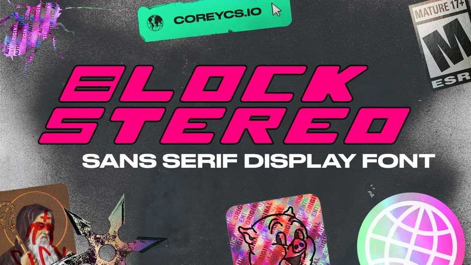 Block Stereo Font › Fontesk