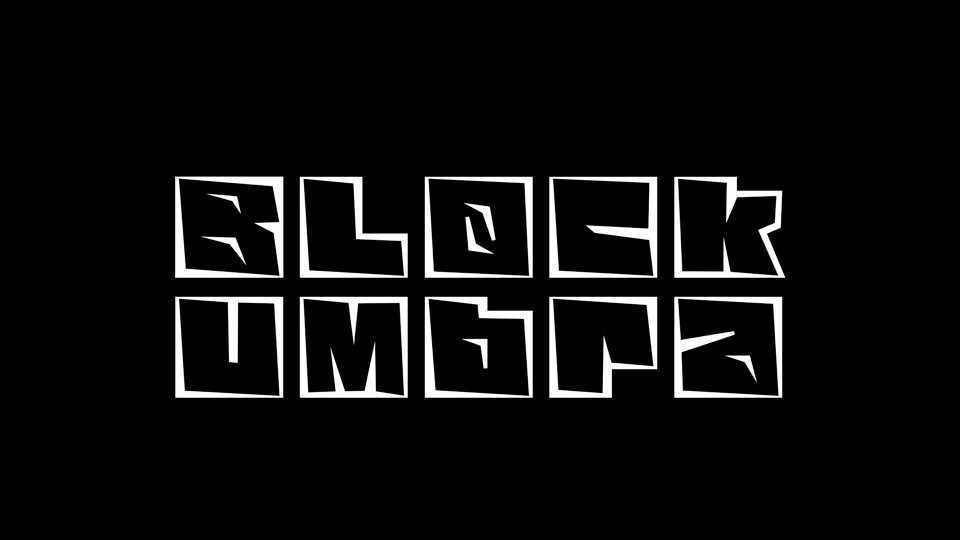 Block Umbra Font › Fontesk