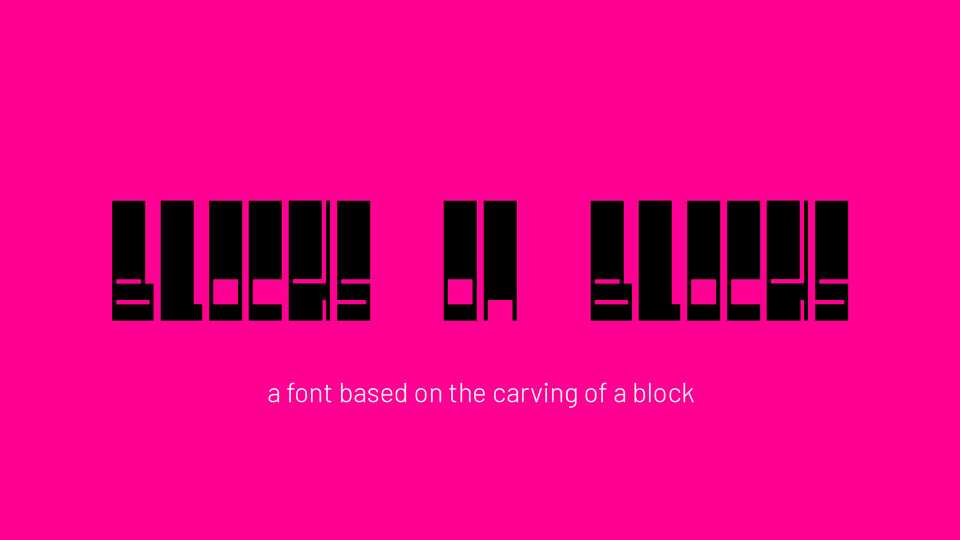 Blocks On Blocks Font › Fontesk