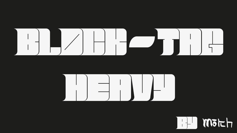 BlockTag Heavy Font › Fontesk