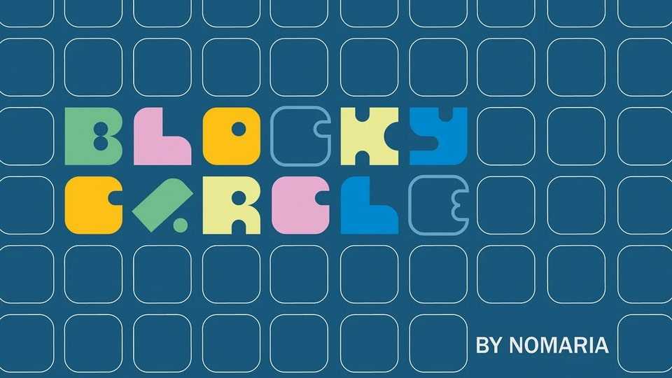 Blocky Circle Font › Fontesk