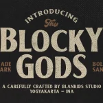 Blocky Gods Font