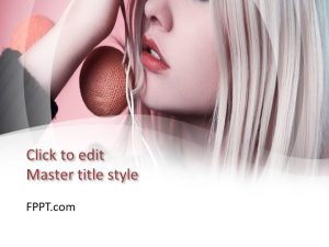 Blond Woman PowerPoint Template
