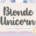 Blonde Unicorn Handwritten Font
