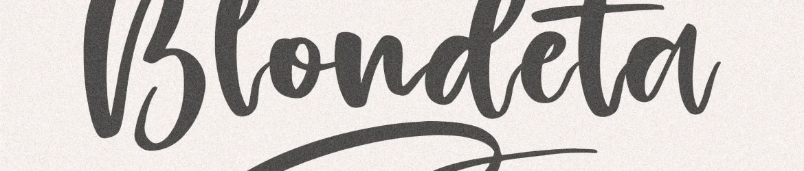 Blondeta Font