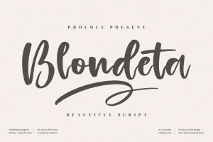Blondeta Font