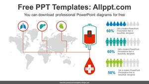 Blood Donation Chart PowerPoint Diagram