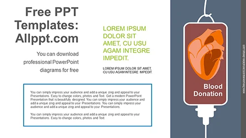 Blood Donation Pack PowerPoint Diagram