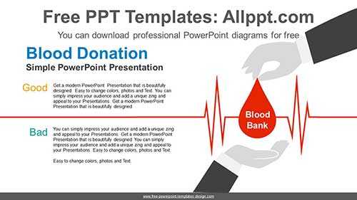 Blood Donation PowerPoint Diagram