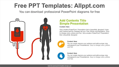Blood transfusion PowerPoint Diagram Template