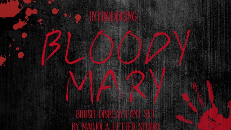Bloody Mary Font › Fontesk