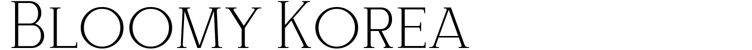 Bloomy Korea Font