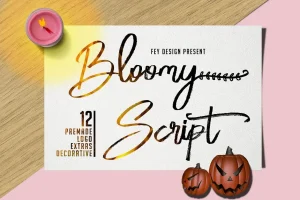 Bloomy Script Font