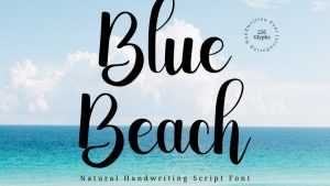 Blue Beach Font › Fontesk