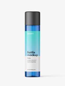 Blue bottle mockup