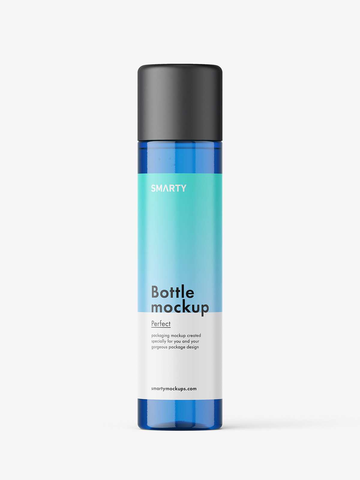 Blue bottle mockup