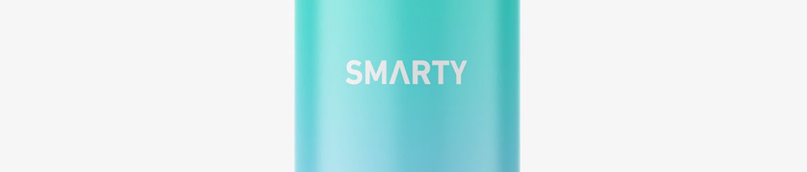 Blue bottle with trigger spray mockup