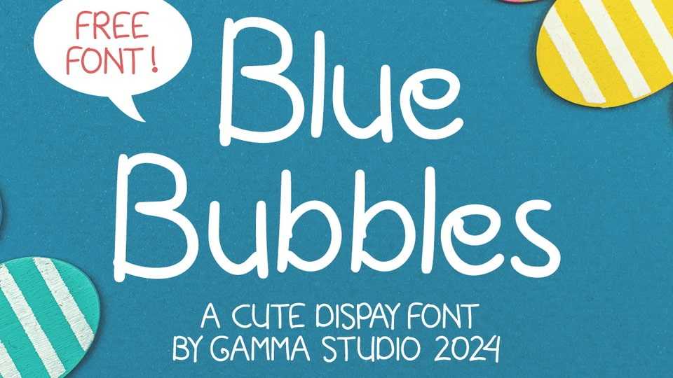 Blue Bubbles Font › Fontesk