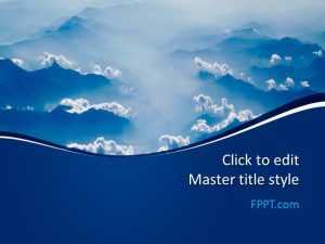 Blue Clouds PowerPoint Template