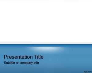 Blue Gloss PowerPoint Template