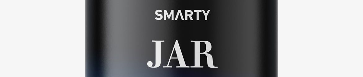 Blue jar mockup