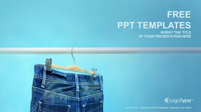 Blue Jeans Trouser-Recreation PPT Templates