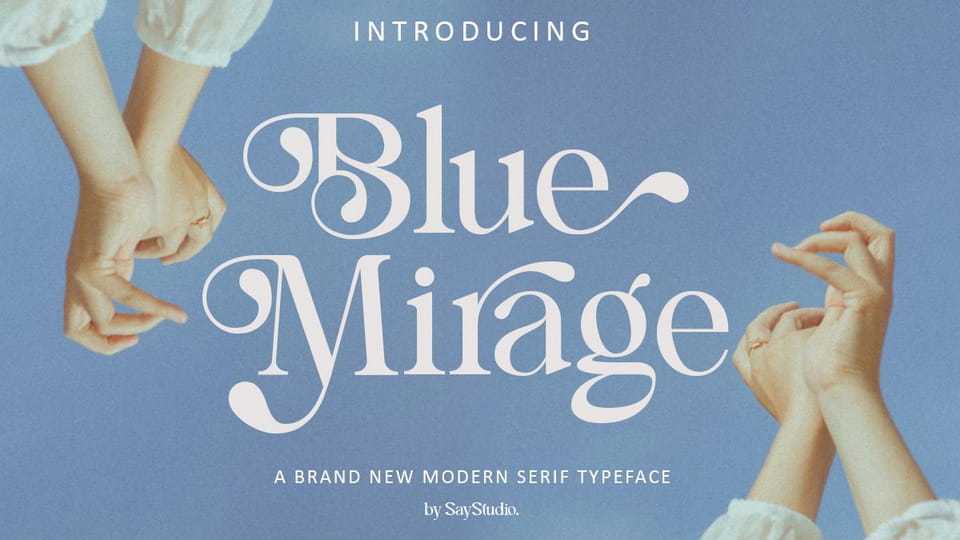 Blue Mirage Font › Fontesk