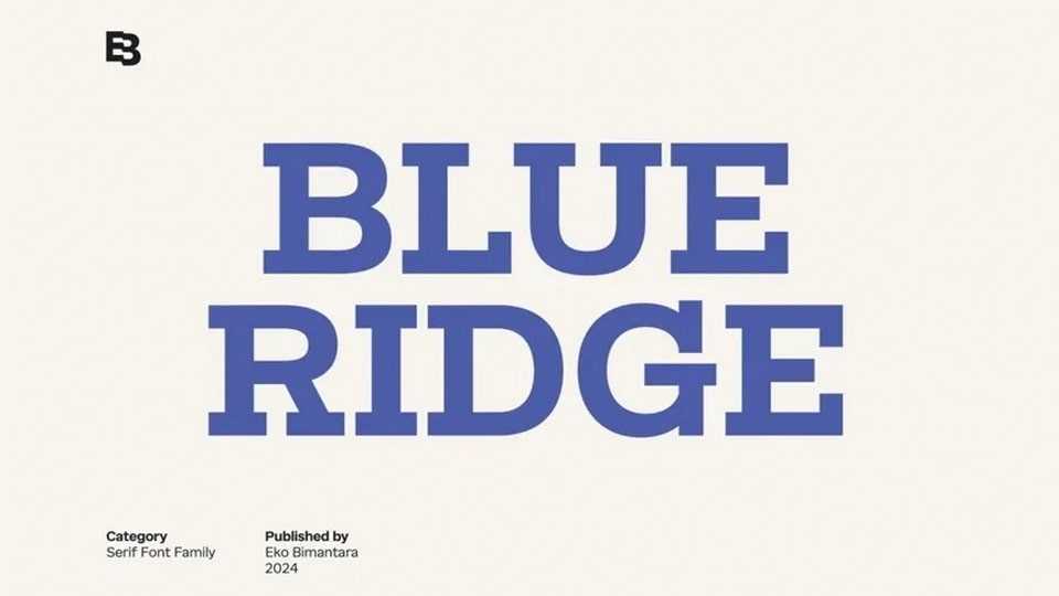 Blue Ridge Font › Fontesk
