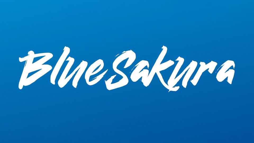 Blue Sakura Font › Fontesk