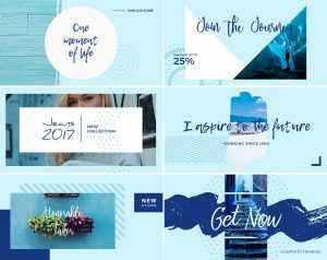 Blue Sky Free Social Media Templates (PSD)