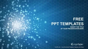 Blue violet bokeh-Abstract PPT Templates