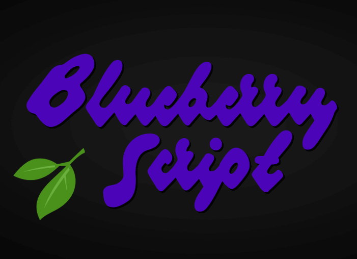 Blueberry Script Font