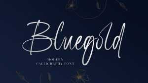 Bluegold Script Font › Fontesk