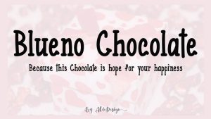 Blueno Chocolate Font › Fontesk