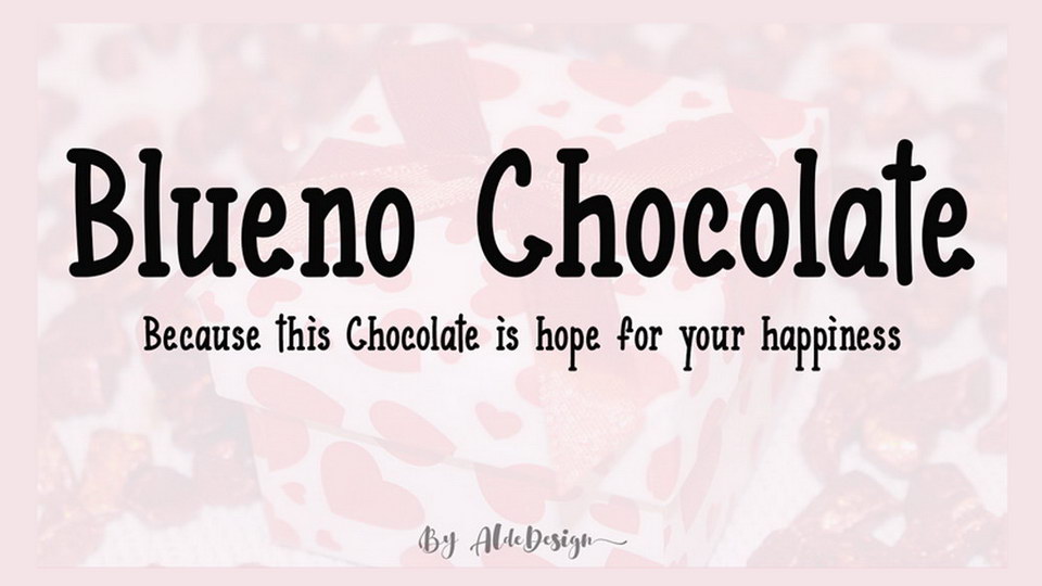 Blueno Chocolate Font › Fontesk