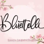 Bluettelli Calligraphy Font