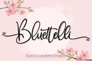 Bluettelli Calligraphy Font