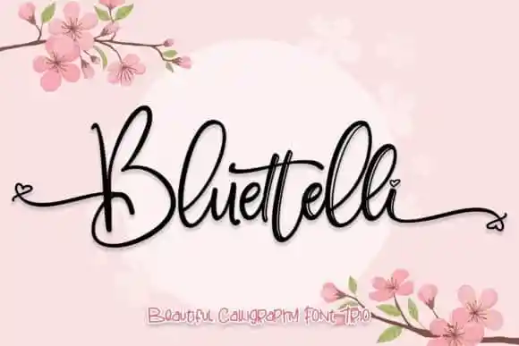 Bluettelli Calligraphy Font