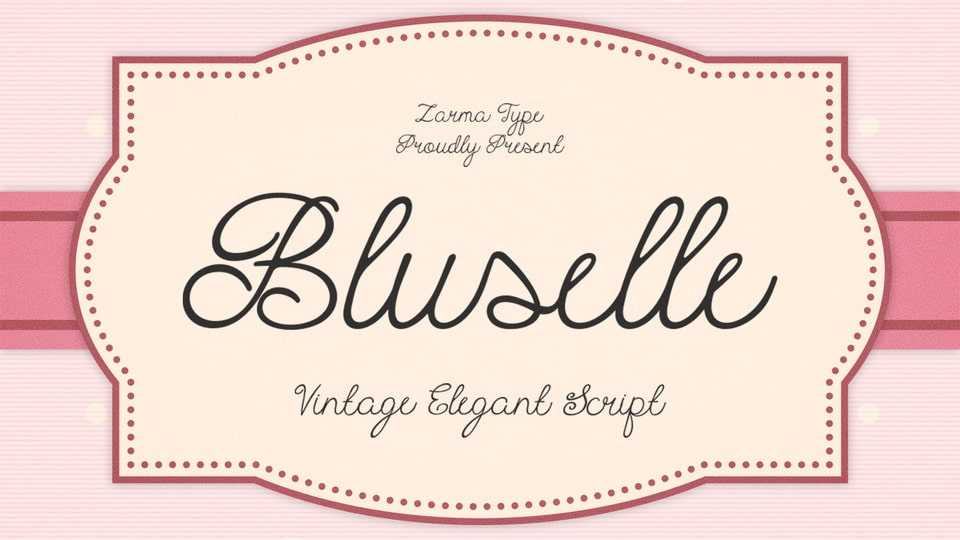 Bluselle Font › Fontesk