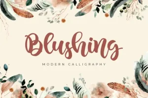 Blushing Script Font