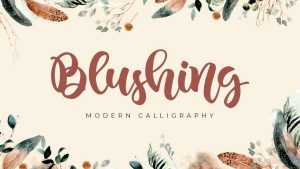 Blushing Script Font › Fontesk