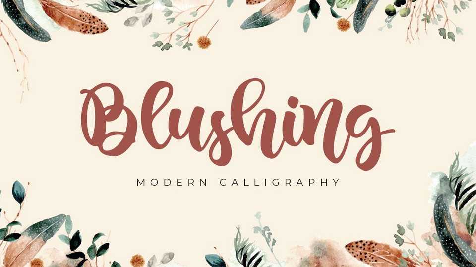 Blushing Script Font › Fontesk
