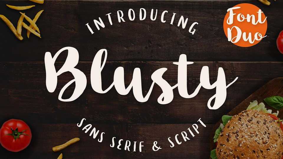 Blusty Script Font › Fontesk