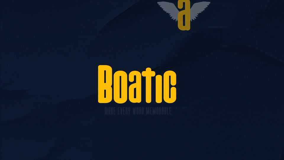 Boatica Font Family › Fontesk