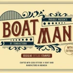Boatman Display Font - Fonte Grátis Boatman Display Font