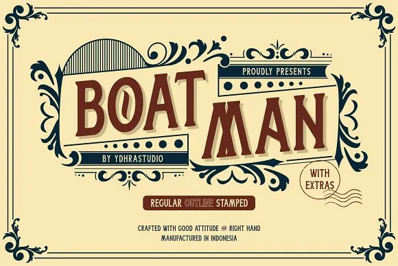 Boatman Display Font