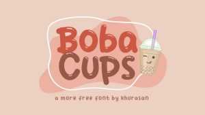Boba Cups Font › Fontesk