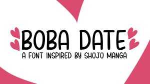 Boba Date Font › Fontesk